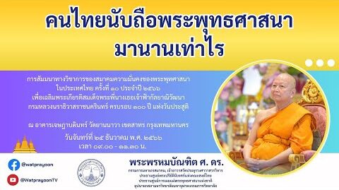 คนไทยนับถือพระพุทธศาสนามานานเท่าไร